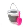 thumbnail image 5 of SAMMART Collapsible Plastic Bucket - Foldable Round Tub - Portable Fishing Water Pail - Space Saving Outdoor Waterpot, size 27cm dia, 5 of 8