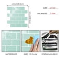 thumbnail image 4 of 10 Pegatinas Autoadhesivas 3D de Metro Verde para Pared, para Cocina, Impermeables, para Decoración del Hogar., 4 of 5