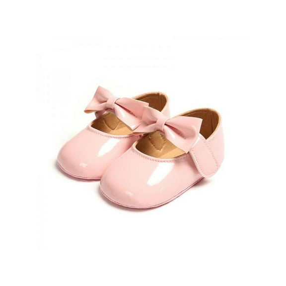 Ochine Baby Girl Bowknot Design Anti-Slip Casual Sneakers Toddler Soft Soled Princess Shoes