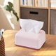 thumbnail image 5 of Caja de Pañuelos con Organizador para Papel Facial, Celular y Servilletas - Rosa/Naranja, Caja de Almacenamiento de Plástico Blanco para Cocina, Baño, Tocador, Dormitorio, Tocadores y Mesas - 14 X 11, 5 of 6