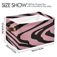 thumbnail image 4 of IAUYY Set of 2 Storage Cubes with Handles-Not Prone to Deformation Canvas Storage Baskets for Bedroom Closet Living Room Decorative Storage Baskets The Perfect Zebra, 4 of 9