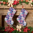 thumbnail image 6 of Vsdgher Skull rainbow color space Christmas Stockings 18 inch Large Kids Stocking Bags Hanging Socks for Christmas Decor Decorations, 6 of 7