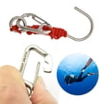 thumbnail image 6 of BLEEUS Scuba Diving Reef Hook With 120cm Spiral Coil Lanyard For Drift Diving Diving Equipment (Red), 6 of 10