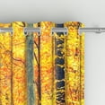 thumbnail image 5 of Fall Forest Blackout Curtains, Autumn Orange Yellow Fallen Leaves Scenery Decor Bedroom Window Drapes 2 Panel, 52x96 Inch, 5 of 5