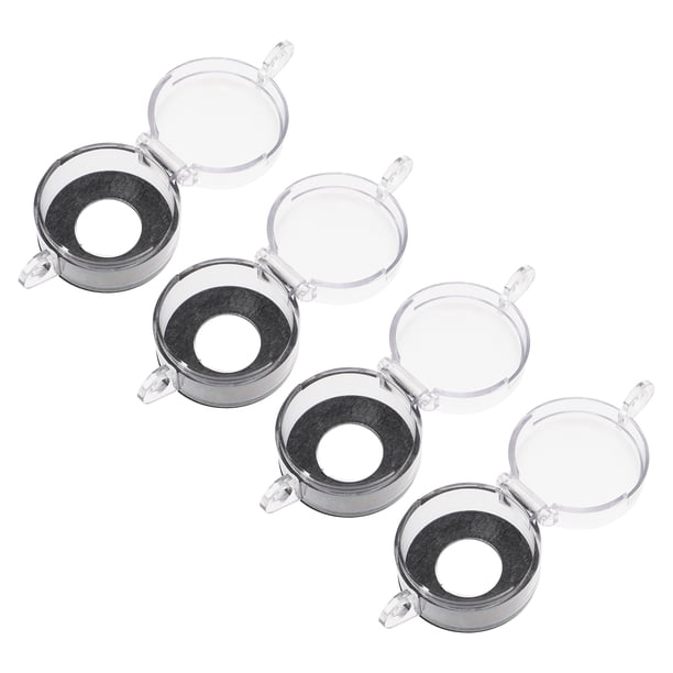 4pcs Botón de parada de emergencia cubiertas de protección cubiertas de botones de señal (color transparente)