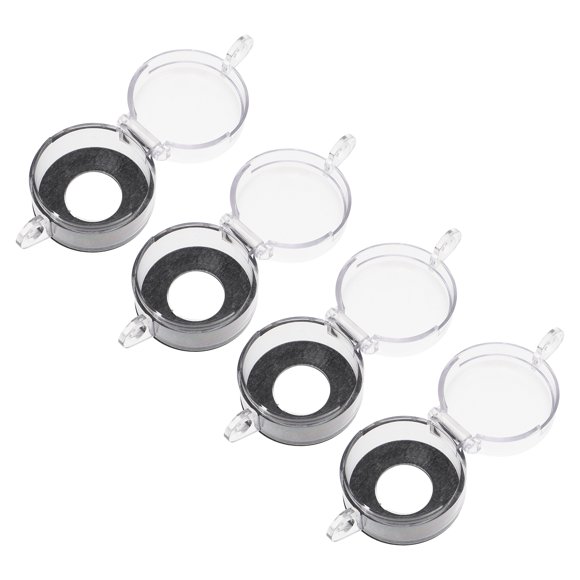 4pcs Botón de parada de emergencia cubiertas de protección cubiertas de botones de señal (color transparente)