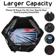 thumbnail image 4 of Bocaoying Mesh Drawstring Swim Backpack, Quick-Dry Sand-Free Beach Bag, Lightweight Gym Sack with Pockets, Black, 4 of 7