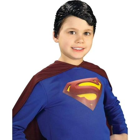 Morris Costumes Boys Superman Vinyl Wig Child Halloween Accessory