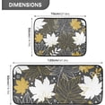thumbnail image 2 of SKYSONIC Gloden Fall Leaves Kitchen Rugs Set of 2, Abstract Maple Leaf Floor Runner Area Rug Washable Carpet Mat Perfect for Living Room Bedroom Entryway, 2 of 7