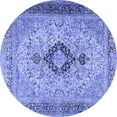 thumbnail image 1 of Ahgly Company Indoor Round Persian Blue Traditional Area Rugs, 5' Round, 1 of 4