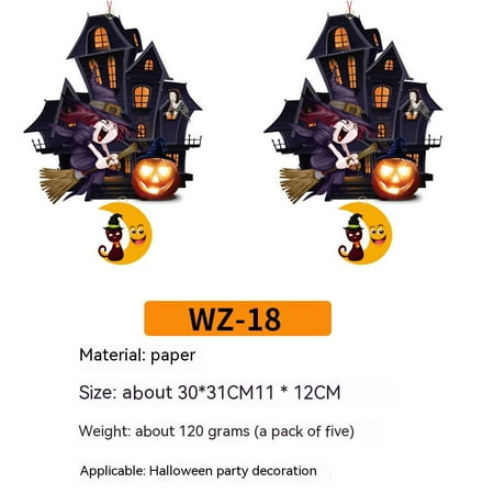 

Halloween Decoration Paper Pendant KTV Bar Halloween Decoration Pendant Supplies Venue Layout C