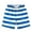 Blue, variant on Boys Striped Swim Trunks, Elastic Waist Board Shorts for Kids Beach Pool,9-10 Years