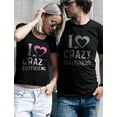 thumbnail image 6 of Girlfriend & Boyfriend Valentine's Day Gift Funny Matching Couples T-shirts Woman Red Small / Man Red Large, 6 of 6