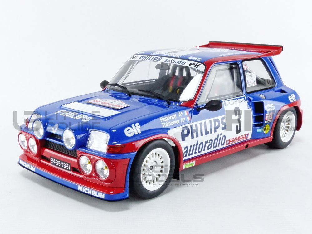 Renault 5 Maxi Turbo Tour De Corse – Ottomobile 1/12 – Noir – Collection