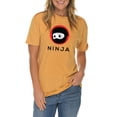 thumbnail image 3 of Ninja Logo Embroidered Unisex Lane Seven Ring Spun Cotton Vintage Short Sleeve Crewneck Tee Shirt - Vintage Mustard XL, 3 of 4