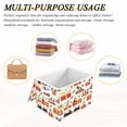 thumbnail image 6 of Yayeee Collapsible Cube Storage Bin with Lid Fabric Closet Decorative Basket with Handles, Christmas Box Train, 6 of 7