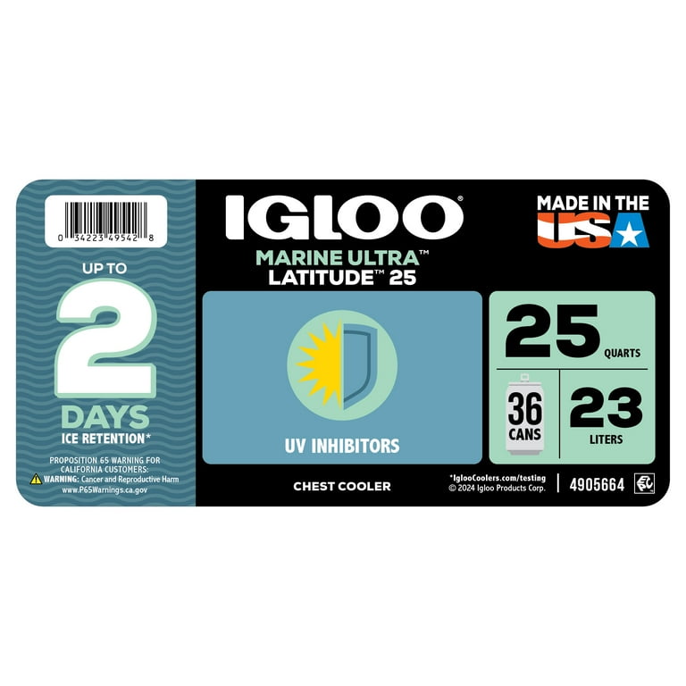 Caixa Térmica Cooler 23 Litros Igloo Marine Contour 25qt - Cooler Caixa Térmica Cooler 23 Litros Igloo Marine Contour 25qt - Cooler