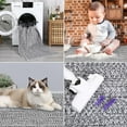 thumbnail image 3 of Memoryfield 2' x 8' Modern Braided Runner Rug, Washable Floor Cover, Non-Slip Stain-Resistant Soft Rug for Kitchen Bedroom Entryway, Gray, 3 of 9
