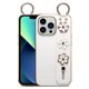 thumbnail image 1 of Funda de cuero PU para teléfono con soporte, cubierta trasera protectora resistente, compatible con iPhone 13 Pro Max, 1 of 4