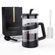 thumbnail image 1 of Cafetera French Press RAINBEAN de vidrio grande de 1 litro para viajes, 1 of 9