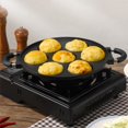 thumbnail image 3 of Dianhelloya 7 Hole Cooking Cake Pan Smooth Omelette Pan Non-Stick Frying Pan for Octopus Balls Breakfast Omelette Maker, 3 of 8