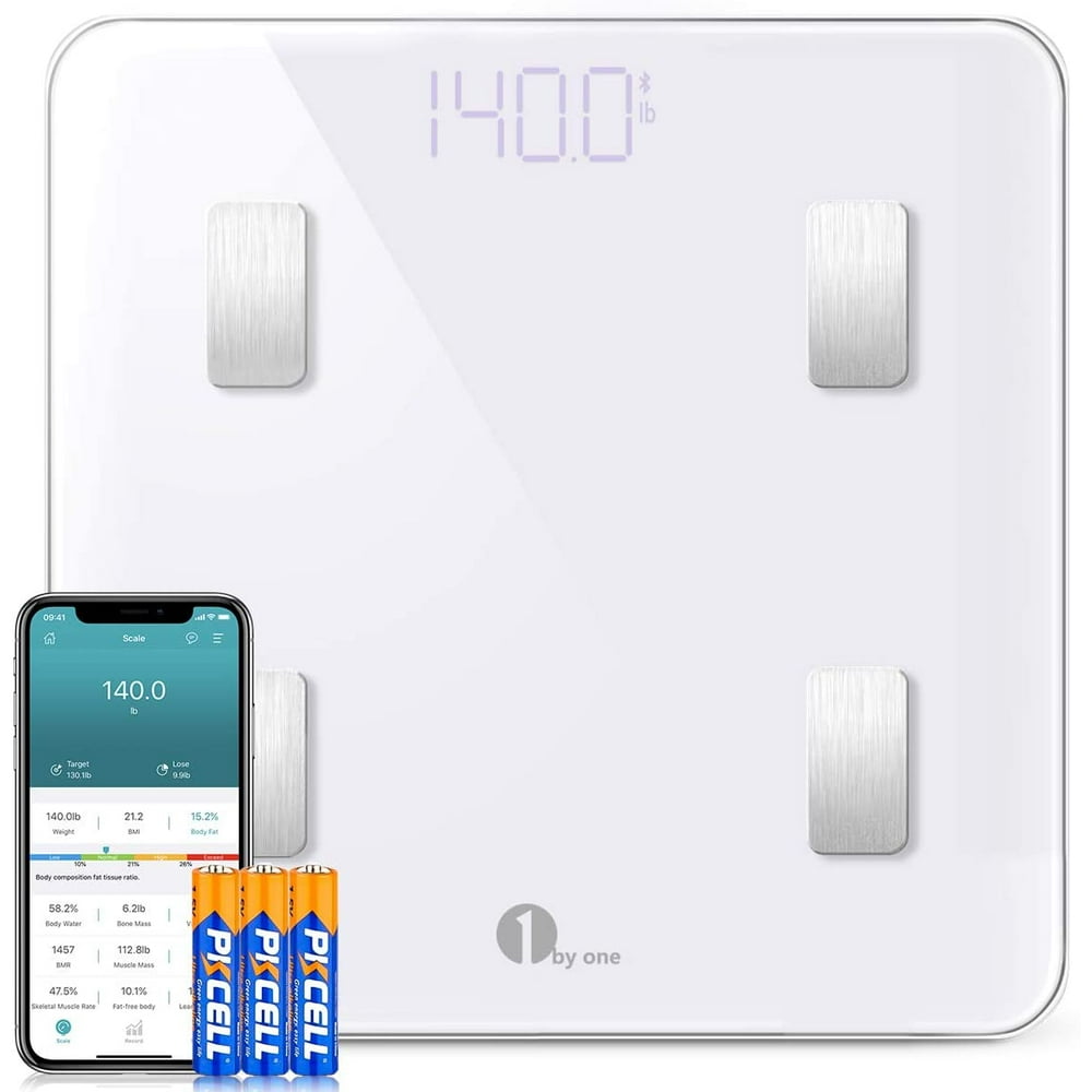 1byone Scales Digital Weight and Body Fat Scale Smart BMI Scale