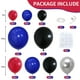 thumbnail image 2 of Kit de arco de globos GRESAHOM rojo, azul y negro con plata metalizada, 2 of 7