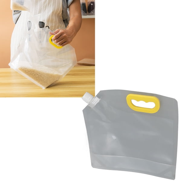 Bolsa De Almacenamiento De Alimentos Secos, Bolsa De Granos De 10 Uds., PET PE, Cereal Transparente