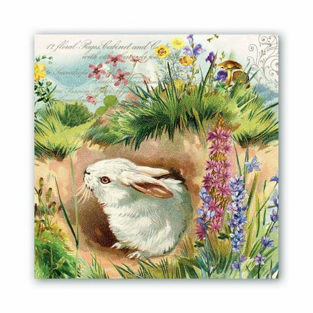 Michel Design Works Paper Beverage Napkins, Bunny Hollow (NAP337)