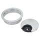 thumbnail image 3 of 1pc Cable Hole Cover For Desk Metal Grommet Table Cable Tidy Wire Hole Cover Chrome Brush 50/53/60mm Detachable Precise Buckle, 3 of 11