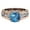 Blue, variant on CILENON Stackable Rings Ladies Ring Alloy Plated 14K Rose Gold Color Separation Ring Jewelry Gift Sterling Silver Rings Wedding Ring Non Tarnish Gold Rings(Black,12)