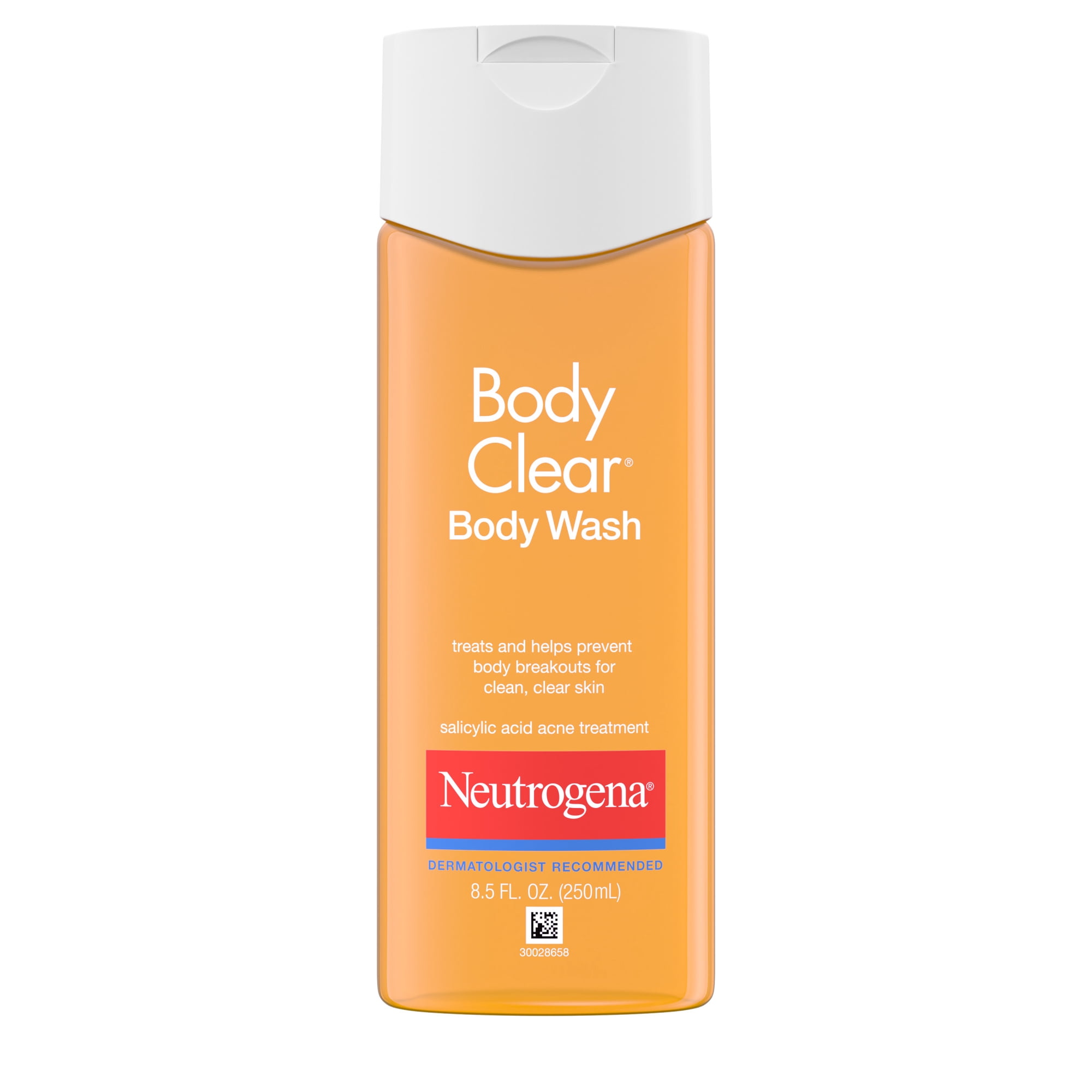 Neutrogena Body Clear Acne Body Wash, Salicylic Acid Acne Treatment for Body, 8.5 fl oz