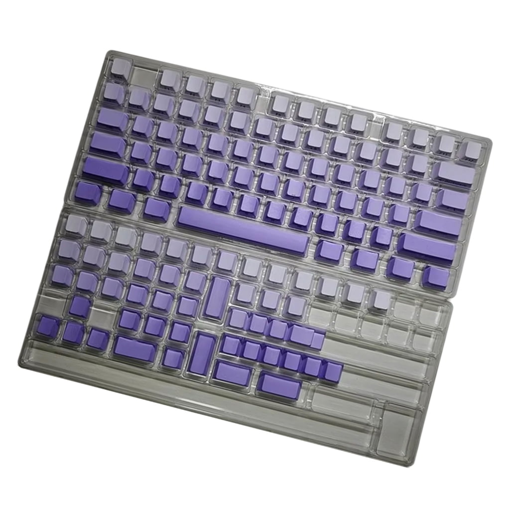 125Keys Dye Sublimation PBT Keycaps Original Height Gradients Color Keycaps Set Fit for 61/87/104/108 Switches