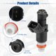 thumbnail image 5 of Coche Combustible Inyector Boquilla para Honda Accord Civic - 4 Uds Negro, 5 of 7