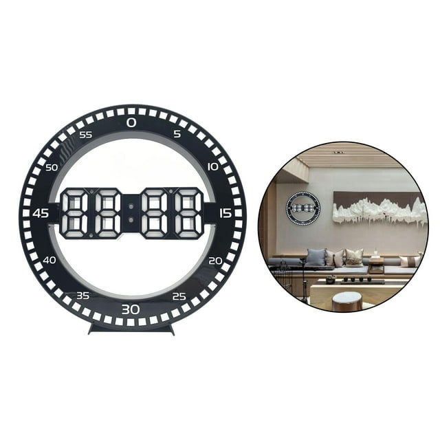 Reloj de pared digital Colco LED 3D con temperatura y fecha