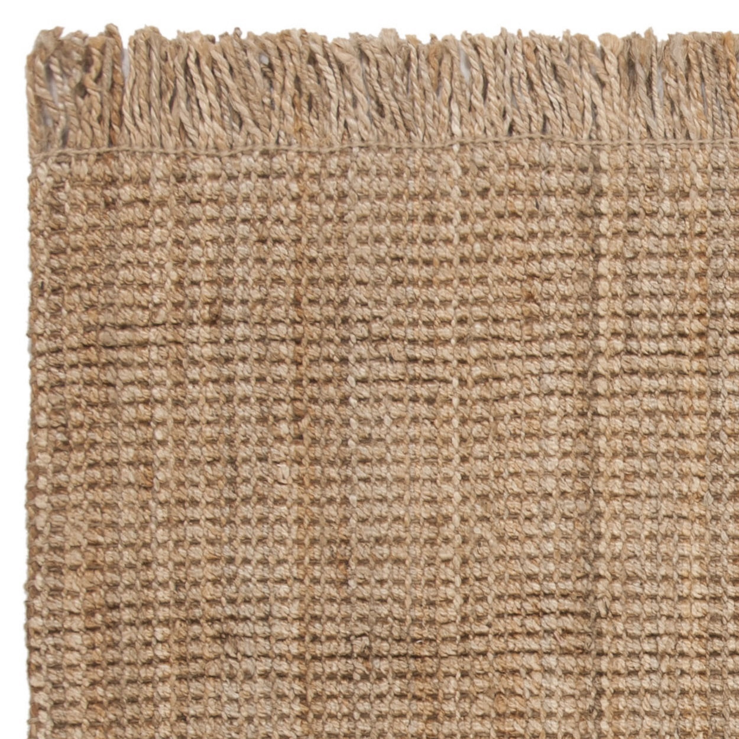 SAFAVIEH Natural Fiber Andreas Solid Jute Area Rug, Natural, 6' x 6' Square
