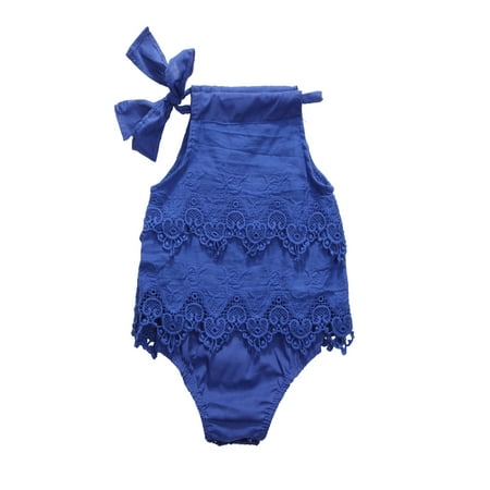 

Nokpsedcb Baby Girls Summer Cotton Loose Cute Sleeveless Lace Bodysuit