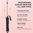 thumbnail image 5 of Thin Curling Iron, 0.35 Inch Small Curling Iron Wand for Short & Long Hair, Small Ceramic Barrel for Tight Curls, 5 of 8
