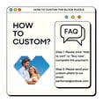 thumbnail image 2 of Custom Photo Building Brick Puzzle, Personalized Heart-Shaped Block Puzzle, Double-Sided Customizable with Same or Different Pictures, Birthday Mother's Day Christmas Valentine's Day Gifts, 8inX9.4in, 2 of 10