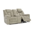 thumbnail image 4 of Signature Design by Ashley Hindmarsh Stone Power Reclining Loveseat with Console, 4 of 8