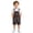 C132 Coffee, variant on CONZONE Big Boys Overalls Adjustable Straps Graphic Jumpsuit for Kids Casual Romper for Boys