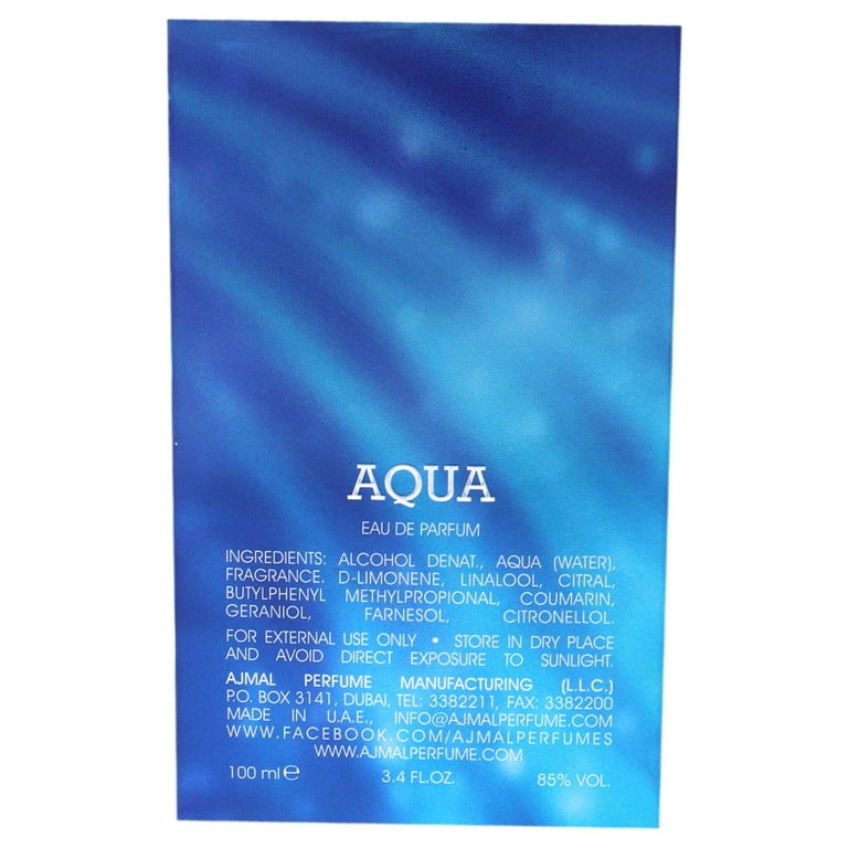 Ajmal Aqua Eau De Parfum Spray By Ajmal - 3.4 oz Ajmal Aqua Eau De Parfum Spray By Ajmal - 3.4 oz