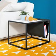 ClickDecor Wilson Magazine Storage End Table Marble Print