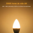 thumbnail image 2 of Lampara Foco Led Ahorrador C37 E14 Luz Cálida 10w 10pcs Blanco Cálido, 2 of 8