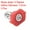Red, variant on Uxcell 1/4 Inch Stainless Steel Flat Fan 40 Degree 1.2mm Orifice Diameter Nozzle 2 Pack