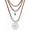 One size Bronze, variant on Western Turquoise Layered Chain Necklaces Brown Suede Choker Necklace Set Boho Jewelry Gifts for Women Cowgirls