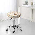thumbnail image 5 of Hand Drawn Cute Chicken Flower Round Bar Stool Seat Covers, Elastic Round Chair Cover Stool Seat Slipcover Bar Stool Cushions Round Pad for 12-14 inch, 5 of 5