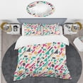 thumbnail image 2 of Designart 'Retro Geometric Design III' Mid-Century Modern Duvet Cover Set, 2 of 4