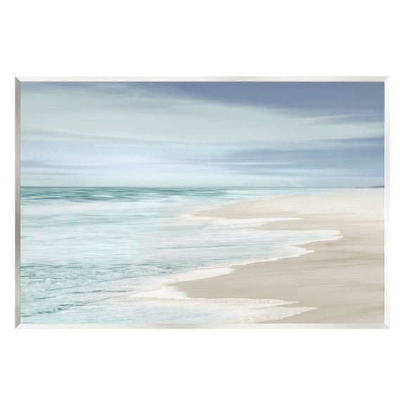 Stupell Industries Beach Foam Landscape Nature Photography Unframed Art Print Wall Art, 15 x 10