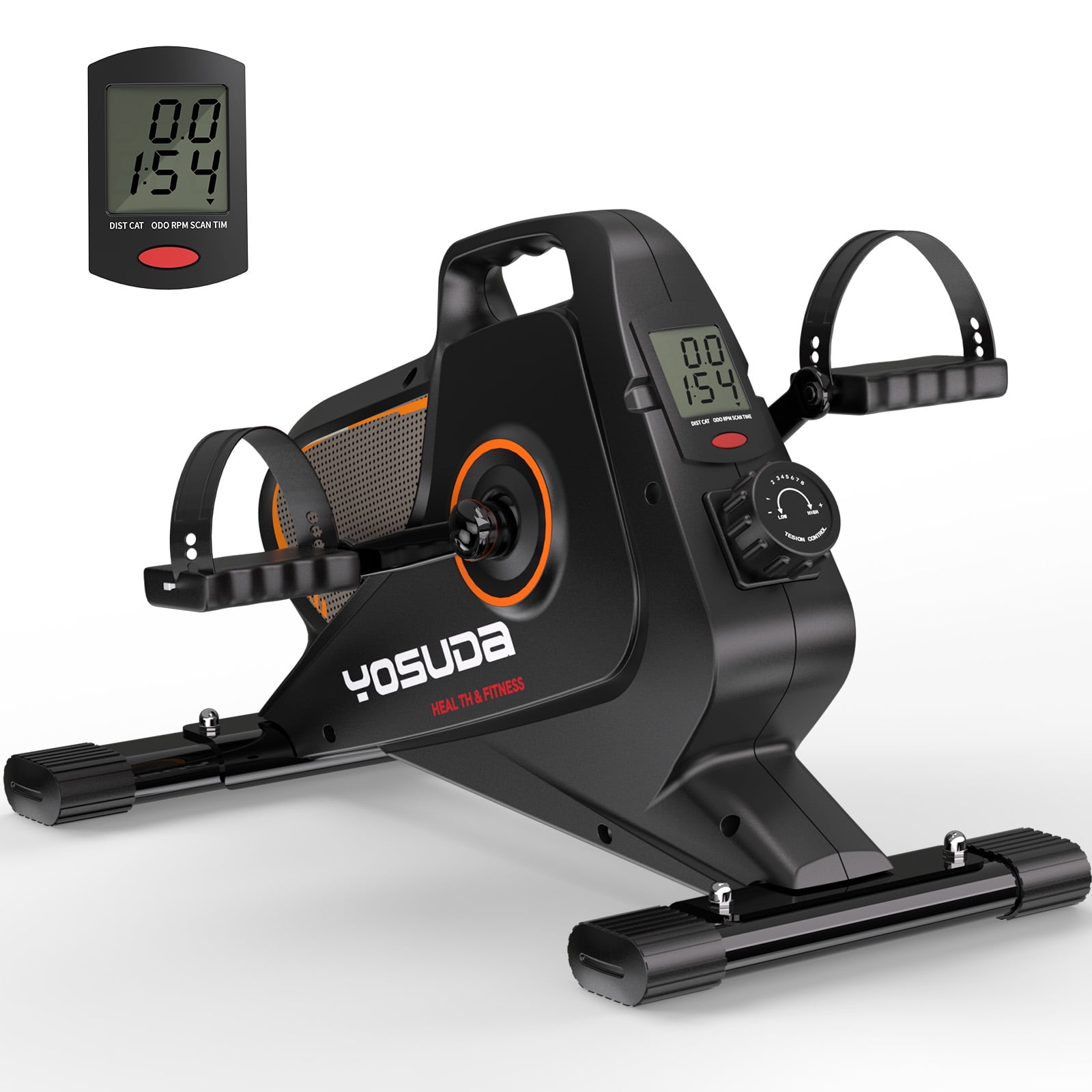 YOSUDA Under Desk Bike Pedal Exerciser - Magnetic Mini Exercise Bike for Arm/Leg Exercise, Desk Pedal Bike for Home/Office Workout